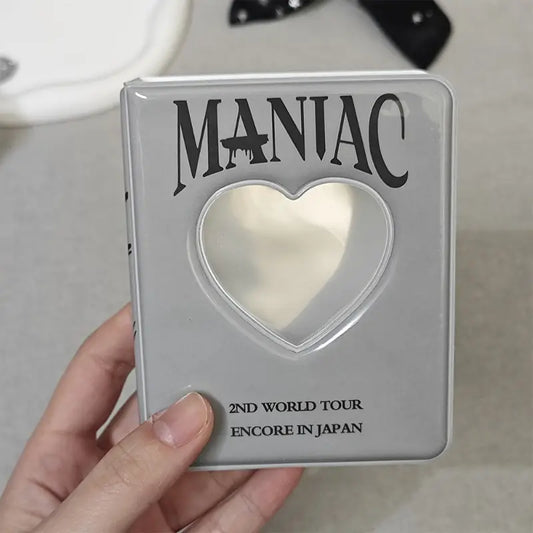 Álbum de Fotos Stray Kids “MANIAC” – Ventana en Forma de Corazón con 36 Bolsillos de PVC